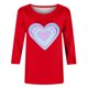 thumbnail image 5 of TaTaai Women's A 3/4 Sleeve Christmas Printed Round-neck Top Gift, 5 of 6