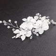 thumbnail image 3 of Pince à Cheveux Fleur en Perles de Cristal pour Mariée, Bijou pour Cheveux, Accessoire de Mariage pour Cheveux, Luxe, 2 Pcs, 3 of 7