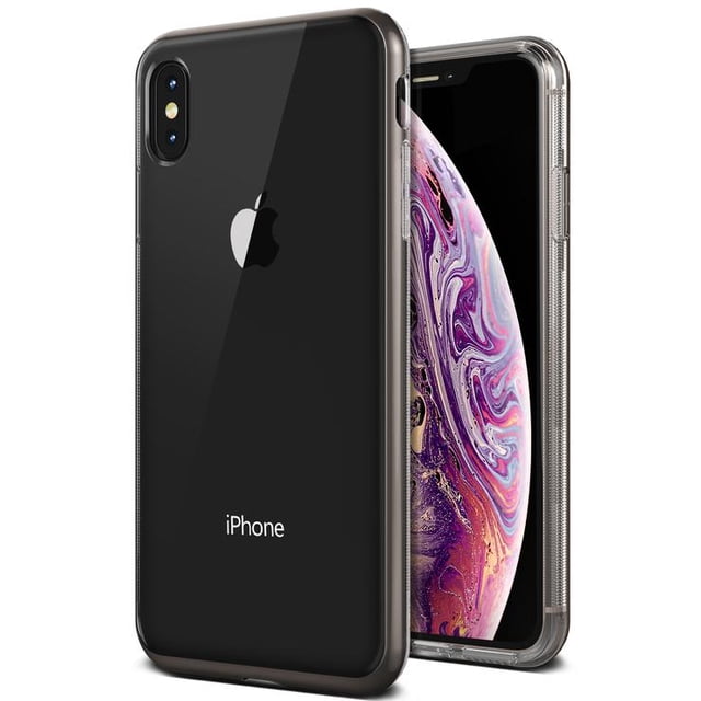 Funda Crystal bumper VRS crystal bumper para iPhone XS max Negro mate