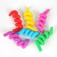 thumbnail image 2 of 6pcs Colorful Fidget Tube Toys Plastic Stretch Pipe Decompression Stress Relief Sensory Toys Kids Early Development Gifts, 2 of 4