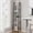 Greige, variant on Ladder Shelf, Bookshelf Bookcase, Freestanding Corner Storage Shelve with 2 Hooks for Home Office, Living Room, Kitchen, Bedroom, Industrial, 11.8"D x 13.4"W x 72.8"H, Rustic Brown
