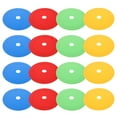 thumbnail image 2 of Dayesque 25pcs Colorful Flat Cones Spot Markers Round Soccer Cones Field Court Markers Flat Discs Agility Practice Soccer Training Equipment, 2 of 8