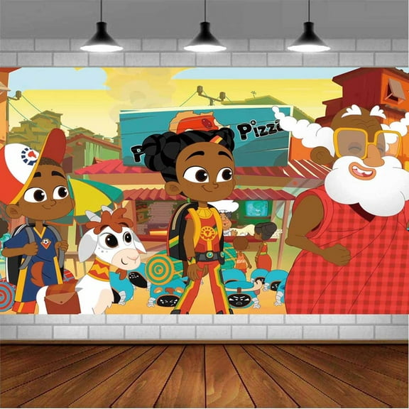 Super Sema Backdrop Banner Party Supplies Poster Movie Theme Background for Photography Birthday Decorations