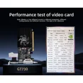 thumbnail image 4 of JINGSHA GT730 4GB Tarjeta de Vídeo para Juegos DDR3 de 128 Bits con Puerto HDMI VGA DVI PCI-E2.0 16X Compatible con 4K, 4 of 8