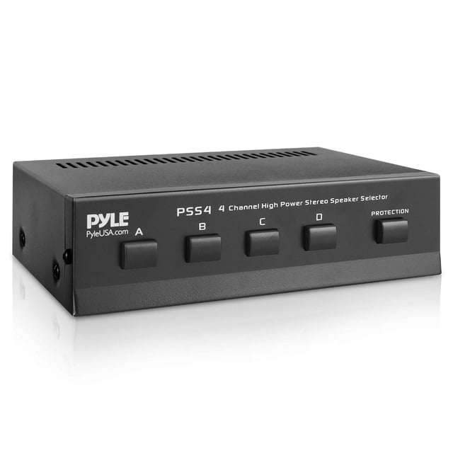 Selector de interruptores de altavoz Pyle 4-Zone Premium PSS4