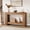 Fire Cloud Red, variant on EastVita 63-Inch Entryway Console Table, Frame-Style Sofa Table, Particle Board, Gray