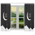 thumbnail image 2 of CADecor Night Time Sky Window Curtain Window Treatments Kitchen Curtains 26x39 inches, 2 Pieces, 2 of 3