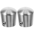 thumbnail image 1 of Shisuyan Grab Bar End Caps Silver Stainless Steel 2Pack 16Mm Diameter, 1 of 9