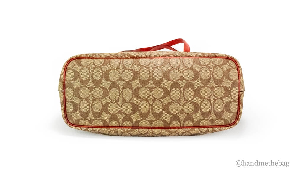 バッグ Coach Signature Accessory Pouch Red COACH Signature Accessory Pouch Red rare