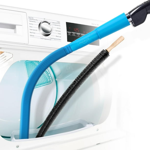 Kit de limpieza de ventilación para secadora Holikme con accesorio para aspiradora, azul