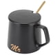 thumbnail image 2 of Taza de cerámica Fashon de 320ml, taza de café con tapa, cuchara, regalo para el hogar y la Oficina, 2 of 8