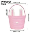 thumbnail image 2 of BESTSKY Easter Baskets for Adults Bunny Ears Easter Bunny Basket Easter Buckets for Kids With Ear,Easter Egg Basket Bags Easter Gifts for Girls Baby Kids Children, 2 of 7