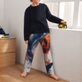thumbnail image 5 of Hirioo Sunset Ocean Watercolor Dolphin for Teenagers' Pajama Pants Womens Lounge Pants with Pockets Pj Bottoms Pants for Men-Medium, 5 of 6