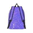 thumbnail image 2 of Rateoe Purple Glitter Pattern Canvas College Laptop Backpack,Travel Daypack,Durable Rucksack Travel Notebook Bag School Backpack Book Bag for Men Women-Small, 2 of 7