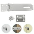 thumbnail image 2 of 1 Set Door Locks Hasp Latch Stainless Steel Clasp Hasp Safety Gate Lock Hasp with Screws, 2 of 6