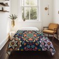 thumbnail image 4 of Vintage Flower Large Tapestry for Bedroom Wall Hanging Tapestry, Boho Abstract Colorful Ethnic Floral Ceiling Backdrop Tapestries Poster Blanket Wall Decor for Teens Room Living Room Dorm 100" x 59", 4 of 8