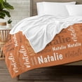 thumbnail image 4 of Custom Blanket with Name Personalized Blankets for Kids Adult Boys Girls Flannel Monogrammed Customized Blankets Throw (40''''x50''''), 4 of 6