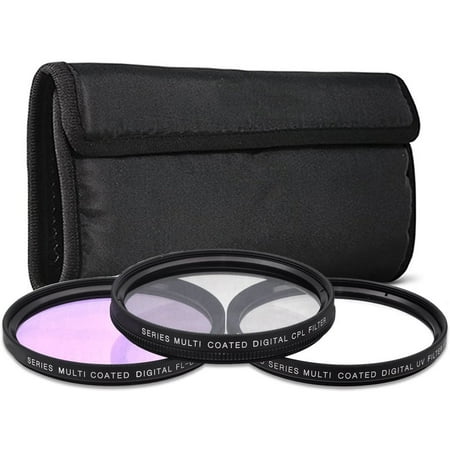 Image of 49mm 3PC Filter Kit CPL UV FLD for Sony 24mm f/1.8 Carl Zeiss Sonnar Lens