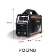 thumbnail image 3 of Soldadora Inverter Con Pantalla Digital 110V/220V 140A Portátil Found Máquina Para Soldar Eléctrica MMA IGBT Profesional Compacta Alta Eficiencia Ajuste De Corriente Y Protección De Seguridad, 3 of 10