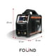 thumbnail image 3 of Soldadora Inverter Con Pantalla Digital 110V/220V 140A Portátil Found Máquina Para Soldar Eléctrica MMA IGBT Profesional Compacta Alta Eficiencia Ajuste De Corriente Y Protección De Seguridad, 3 of 10