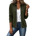thumbnail image 5 of Tqcoqu Faux Suede Bomber Jacket for Women Fall Fashion 2026 Casual Zip Up Oversized Trendy Winter Clothing Outerwear Coats, 5 of 8