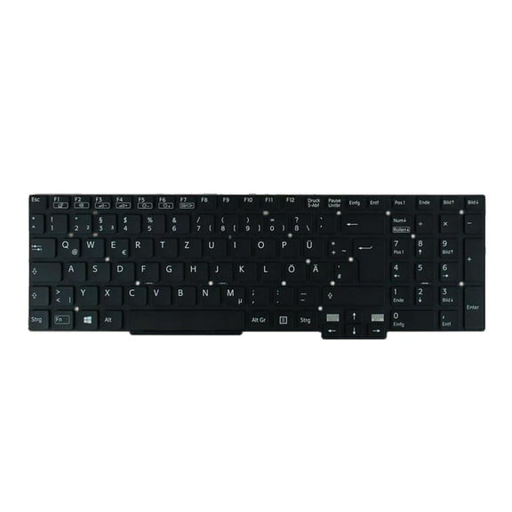 German Language Layout Keyobard With Backlit Without Frame For Svt15