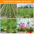 thumbnail image 5 of HLONK Climbing Plant Trellis 5.9” x 8.9” Green Nylon Rectangle Trellis (27 Count), 5 of 5