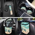 thumbnail image 3 of Jeiento Sea Turtle 12 Pack Car Seat Cover Set with Steering Wheel Cover Seat Belt Strap Cover Garbage Cans Air Vent Pouch Seaside Style Cup Coasters Keychain Fit for SUV Trucks Van Sedans, 3 of 7