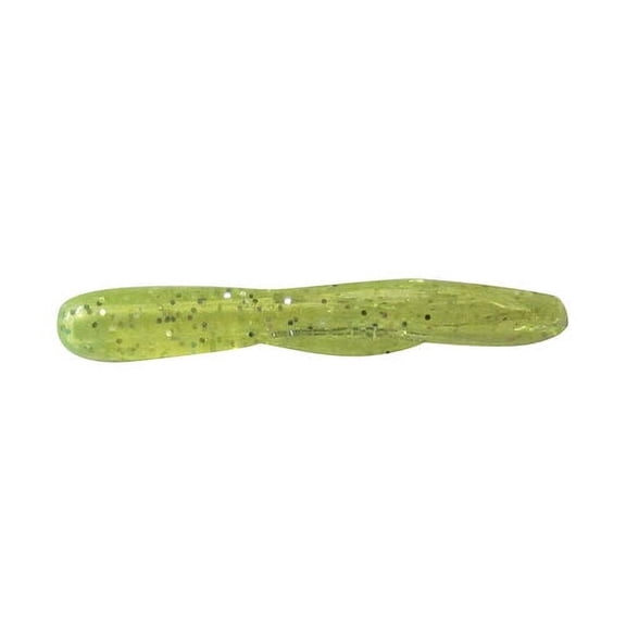 Creme 1.5" Mini Tail Tube Lures, Chartreuse Glitter, 15 Count