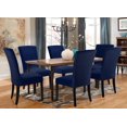 thumbnail image 2 of Velvet Chair Covers for Dining Room Set of 6, Stretchy Dining Chair Covers, Washable Kitchen Chair Slipcovers, Classy Decor for Home and Banquet (Federal Blue, 6 Pack), 2 of 7