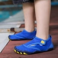 thumbnail image 4 of YOUYEDIAN Girls Boys Swim Water Shoes Kids Barefoot Aqua Sneakers Shoe for Beach Hiking Diving Boating River Outdoor Water Sports (Royal Blue, 10 Little Kid), 4 of 6