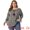 Dark Brown, variant on DARING DIVA Women's Plus Tie-Neck Raglan Sleeves Hollow Out Top 1X Beige
