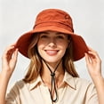 thumbnail image 2 of Women UPF 50+ Wide Brim Sun Hat, Breathable UV Protection Bucket Hat for Beach Travel, 2 of 5