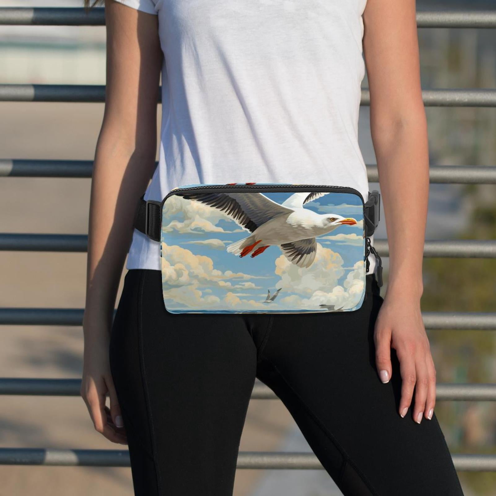 Seagull Lightweight Adjustable Running Belt Bag Fanny Pack Waist Pack with Extension Strap Unisex