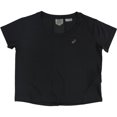 thumbnail image 1 of ASICS Womens Race Crop Graphic T-Shirt, 001, M, 1 of 2
