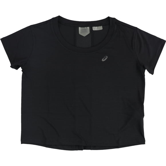 ASICS Womens Race Crop Graphic T-Shirt, 001, M