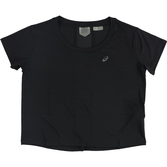 ASICS Womens Race Crop Graphic T-Shirt, 001, M