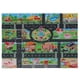 thumbnail image 1 of Alfombra de juego con diseño de coche para niños pequeños, con diseño de tráfico vial y diseño de ciudad, ideal para sala de juegos, con mapa de la ciudad y coches de juguete., 1 of 5