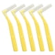 thumbnail image 1 of 5 cepillos interdentales en forma de L, limpieza eficaz, eliminación de placa, cepillo para aparatos dentales, color amarillo, 1 of 14