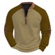 thumbnail image 2 of pstuiky camisa de manga larga para hombre, Sudadera con capucha y cuello redondo para hombre, estampado, manga larga top de hombre xxl, 2 of 3