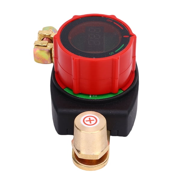 Interruptor De Desconexión De Batería De Vehículo, Interruptor De Apagado De Batería Carcasa De Nailon 66 Pantalla De Voltaje LED Amplia Compatibilidad Para Yate De Automóvil
