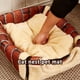 thumbnail image 4 of Greeniant Cojín plegable para cama de mascotas, alfombrilla cálida para perros y gatos, almohadilla para dormir, casa nido Perchas para gatos bandera de arroz L, 4 of 5