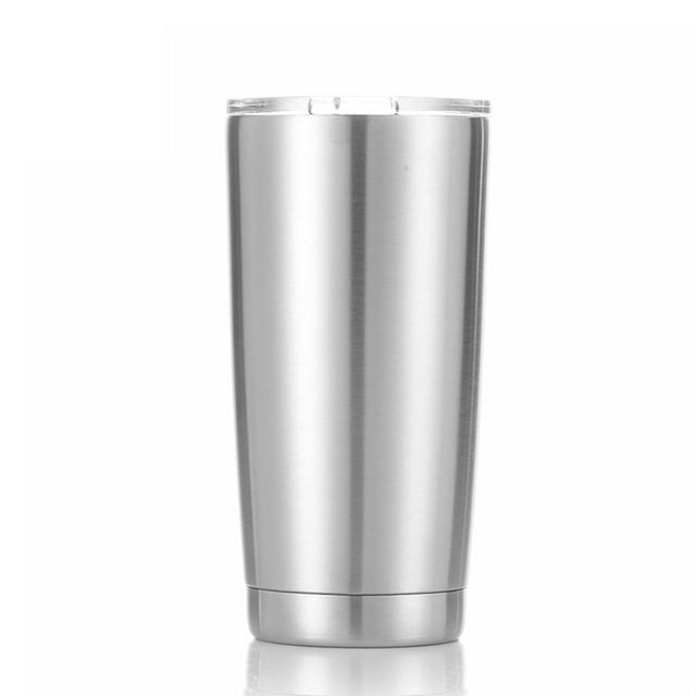 Botella de agua al vacío con aislamiento de acero inoxidable, taza para beber en frío, portátil, para verano, para acampar, oficina de Utensilios de cocina Plata, 30 onzas 7.5x7.5x12.5 cm Bearachild HA8533-01B