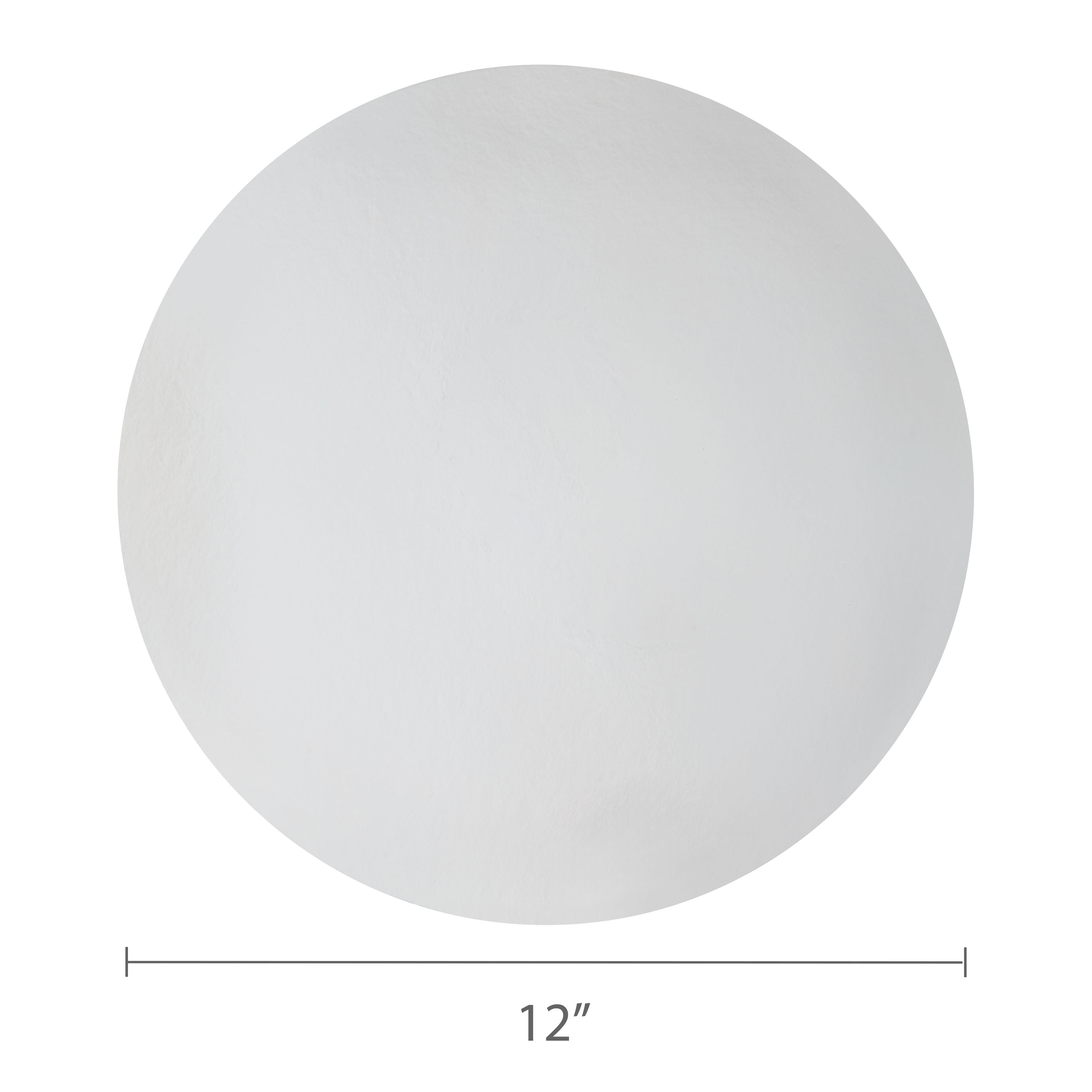 12" Silver Round Paper Cake Boards, 3 Count, by Way To Celebrate