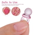thumbnail image 4 of 100 chupetes acrílicos para bebé, minichupetes acrílicos para baby shower, chupetes para niña, para decoración de juegos de baby shower., 4 of 7