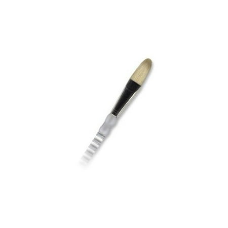 Hog Bristle Filbert Brush - ROYAL BRUSH SG404T6 SOFT GRIP WHITE BRISTLE LONG HANDLE FILBERT 6