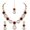 Maroon /Red 6181, variant on Women's Indian Gold Plated Jewelry Set, Bollywood Style Necklace Earrings Rhinestone Kundan Resin Beads Stud Jewelry, Jewelry Set For Party, Wedding, Engagement & Festive Occasions