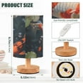 thumbnail image 3 of Fish Crowds Lotus Leaves Table Lamp USB Bedside Desk Nightstand Lamp Printed Gifts Small Lamp Wood Base for Bedroom Living Room Kids Room College Dorm, 3 of 7