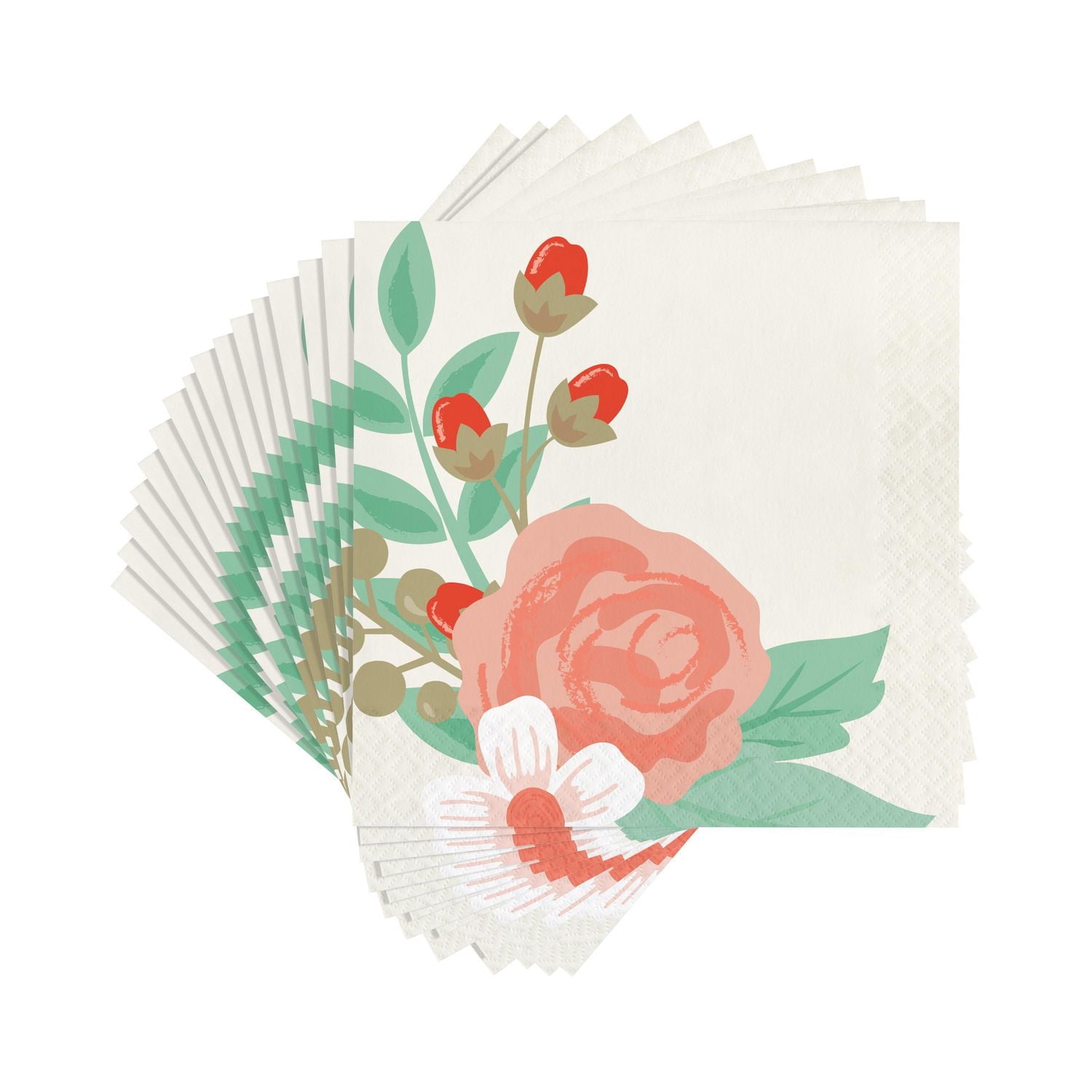 Modern Floral Napkins 16 ct.