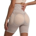 thumbnail image 2 of SWSMCLT Women's Padded Hip Enhancer Mesh Shapewear Panties Thigh Butt Lifter Underwear High Waisted Trainer Waist Slimmer Stomach Slimming Tummy Control Body Shaper Shorts Nude 4-6, 2 of 3